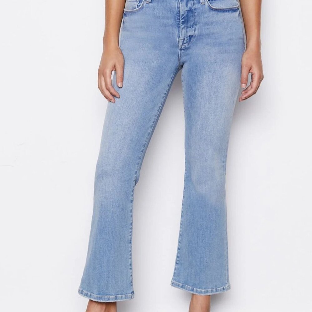 Frame‎ Light Wash Le Crop Mini Boot Jeans